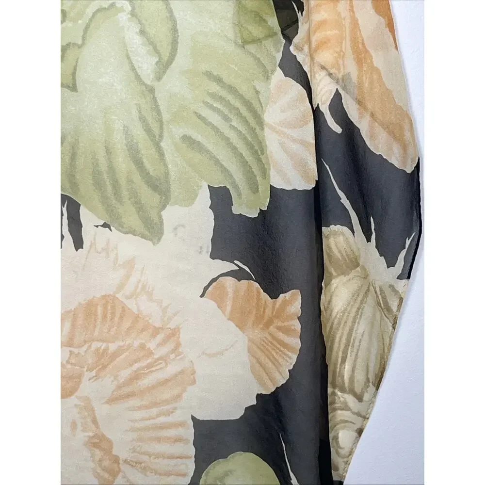 Echo Silk Scarf Floral Colorful Lightweight Vacation 34